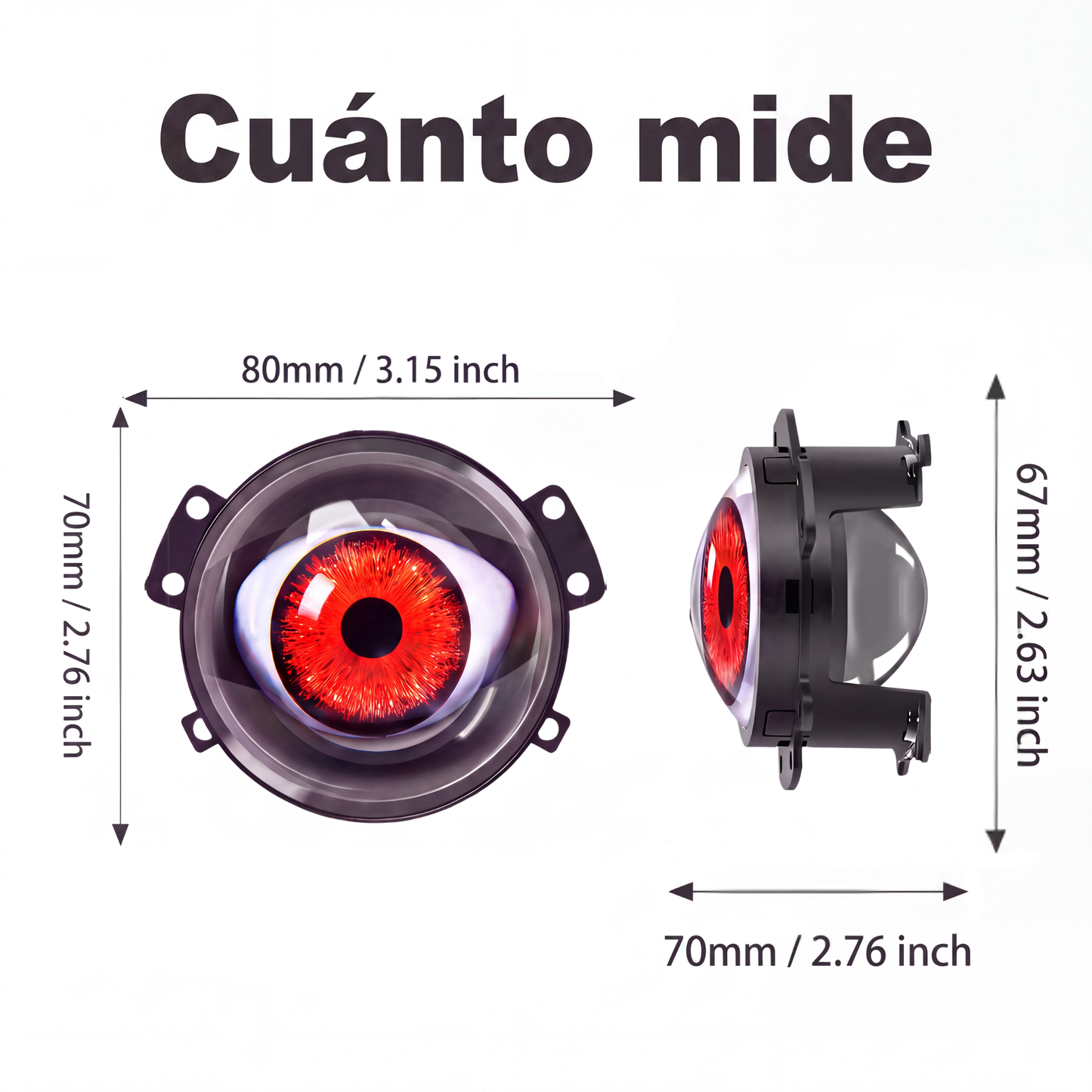 Faros LED con Ojos Animados