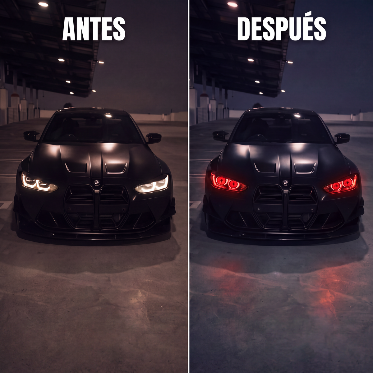 Faros LED con Ojos Animados