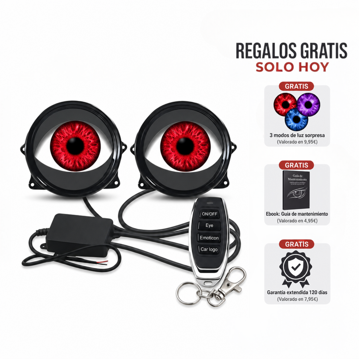 Faros LED con Ojos Animados