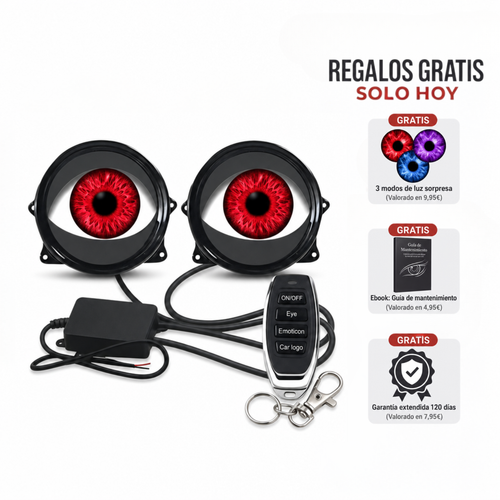 Faros LED con Ojos Animados