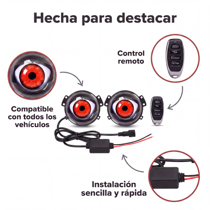 Faros LED con Ojos Animados